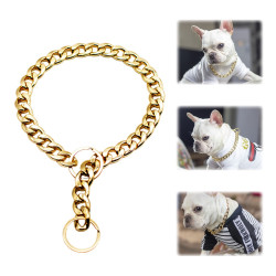 dog accesories (Local stock) Pet collar necklace, heavy Cuban dog chain, sturdy metal