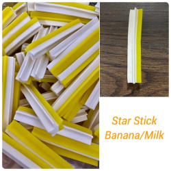 Banana Rawhide Treats Star Stick per Kilo Pet Dog Star Stick O Dog Treats Star Roll Dog Dental Treats